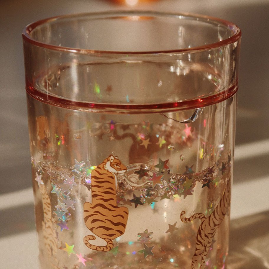 Glitzerbecher Tiger &quot;Glitter Cup Roar&quot; - little something