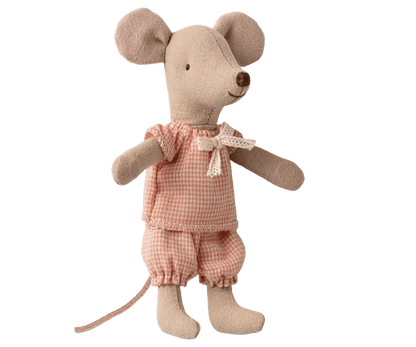 Große Schwester Maus rosa in Streichholzschachtel *magnetische Hände - little something