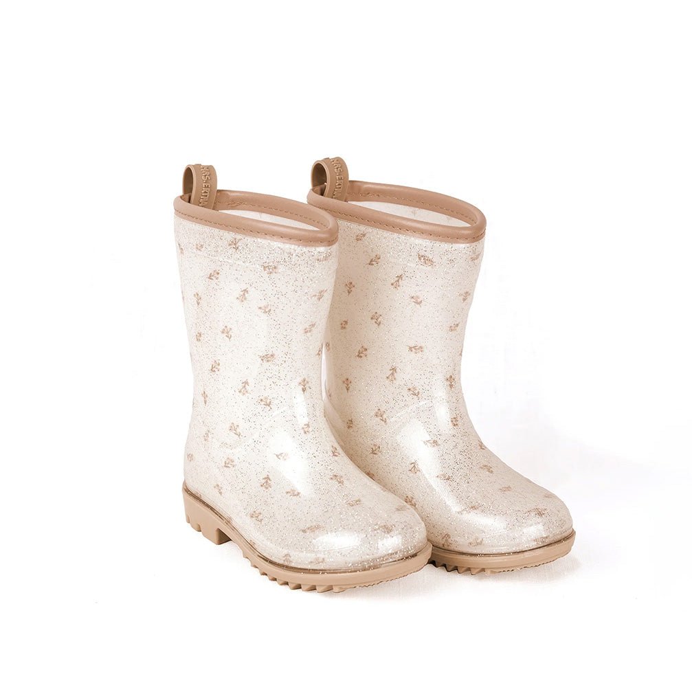 Gummistiefel &quot;Wellies&quot; mit Glitzer - Flower Buds - little something