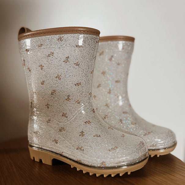 Gummistiefel &quot;Wellies&quot; mit Glitzer - Flower Buds - little something