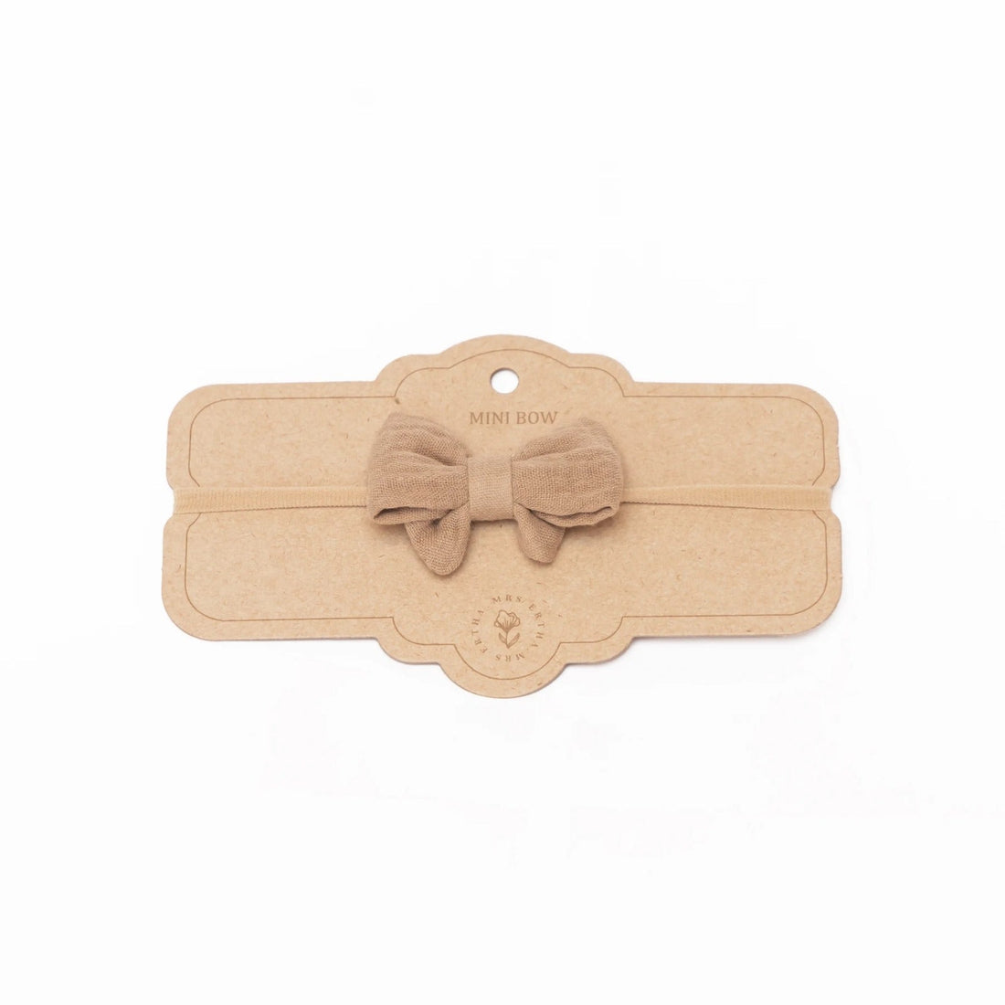 Haarband für Kinder &amp; Puppen Taupe &quot;Little Bow&quot; - little something