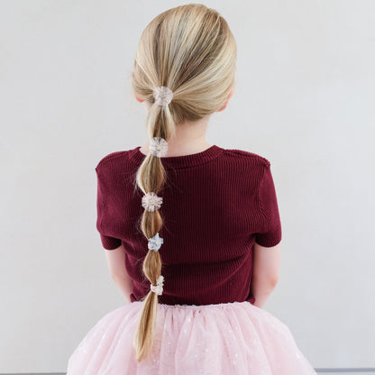 Haargummis Mini Stern Tüll &quot;Mini Tulle Rosette&quot; 8er Set - little something