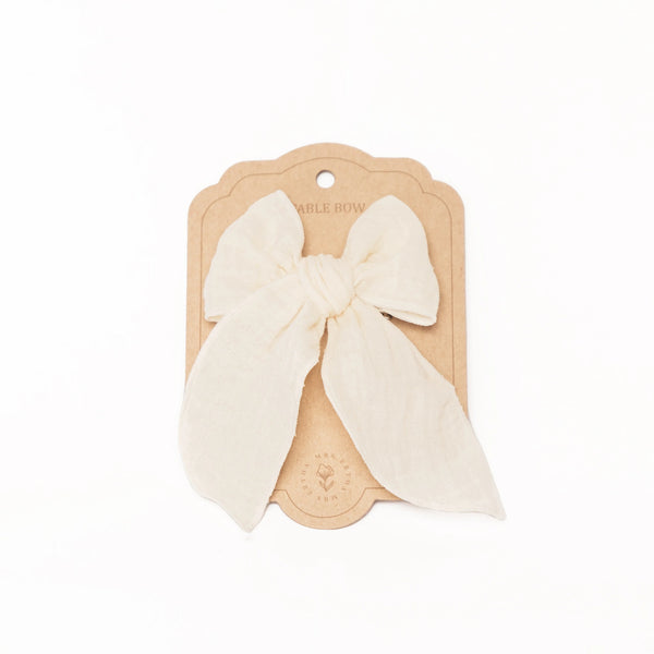 Haarspange Schleife Vanilla "Fable Bow Clip" - little something