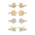 Haarspangen Blumenbouquet "Bouquet Mini Clip" 8er Set - little something