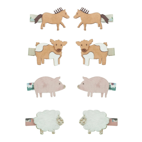 Haarspangen Farm animal Mini Clip 8er Set - little something