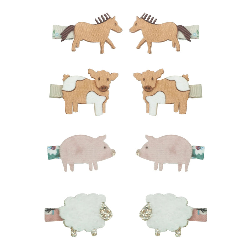 Haarspangen Farm animal Mini Clip 8er Set - little something