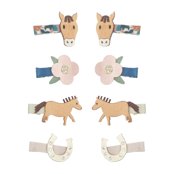 Haarspangen Horse Mini Clip 8er Set - little something