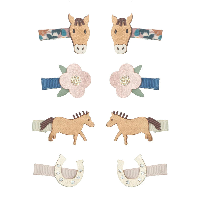 Haarspangen Horse Mini Clip 8er Set - little something