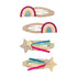 Haarspangen Regenbogen "Disco Over The Rainbow" 4er Set - little something
