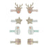 Haarspangen Rentier "Reindeer Mini Clip" 8er Set - little something