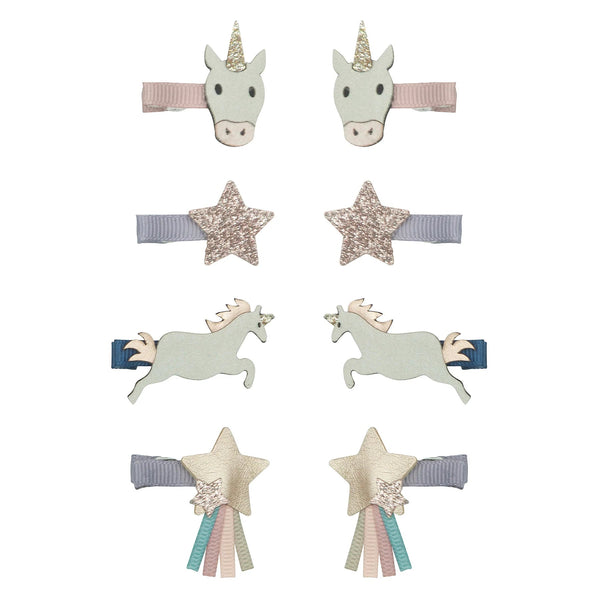 Haarspangen Unicorn Mini Clip 8er Set - little something