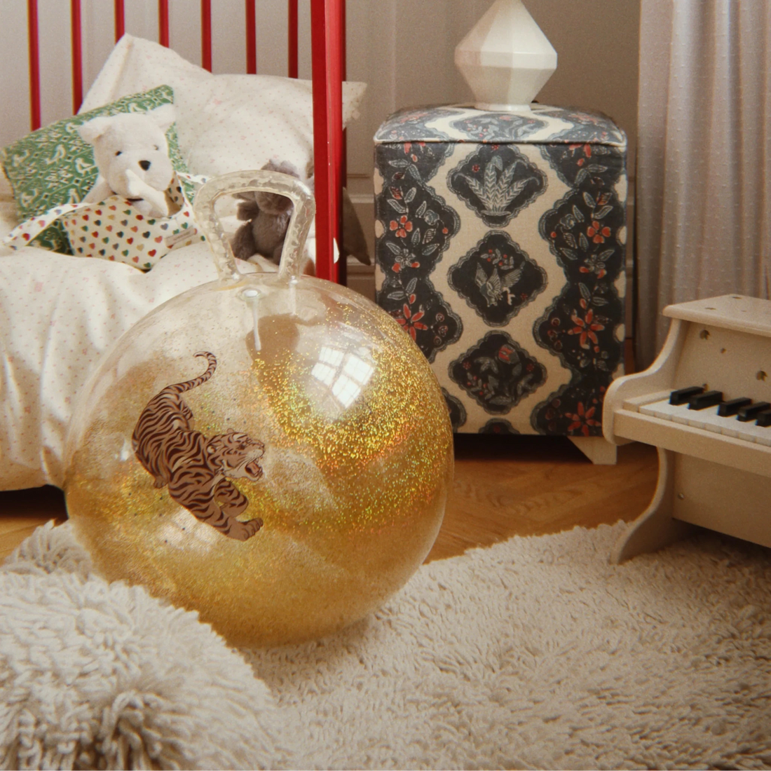 Hüpfball Glitzer - Tiger - little something