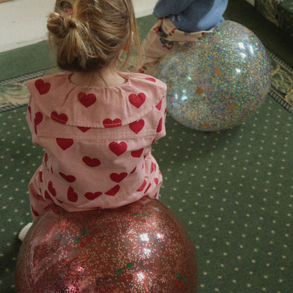 Hüpfball Glitzer - Cherry - little something