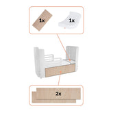 Junior - Erweiterungsset und Matratzenerweiterung für das 4 - in - 1 Babybett - little something