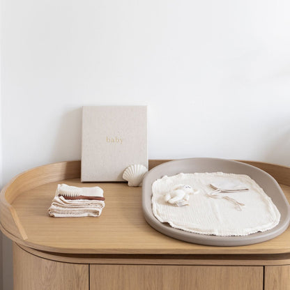 Kai Wickeltuch / Wickelunterlage 2er Set - Warm Sand - little something