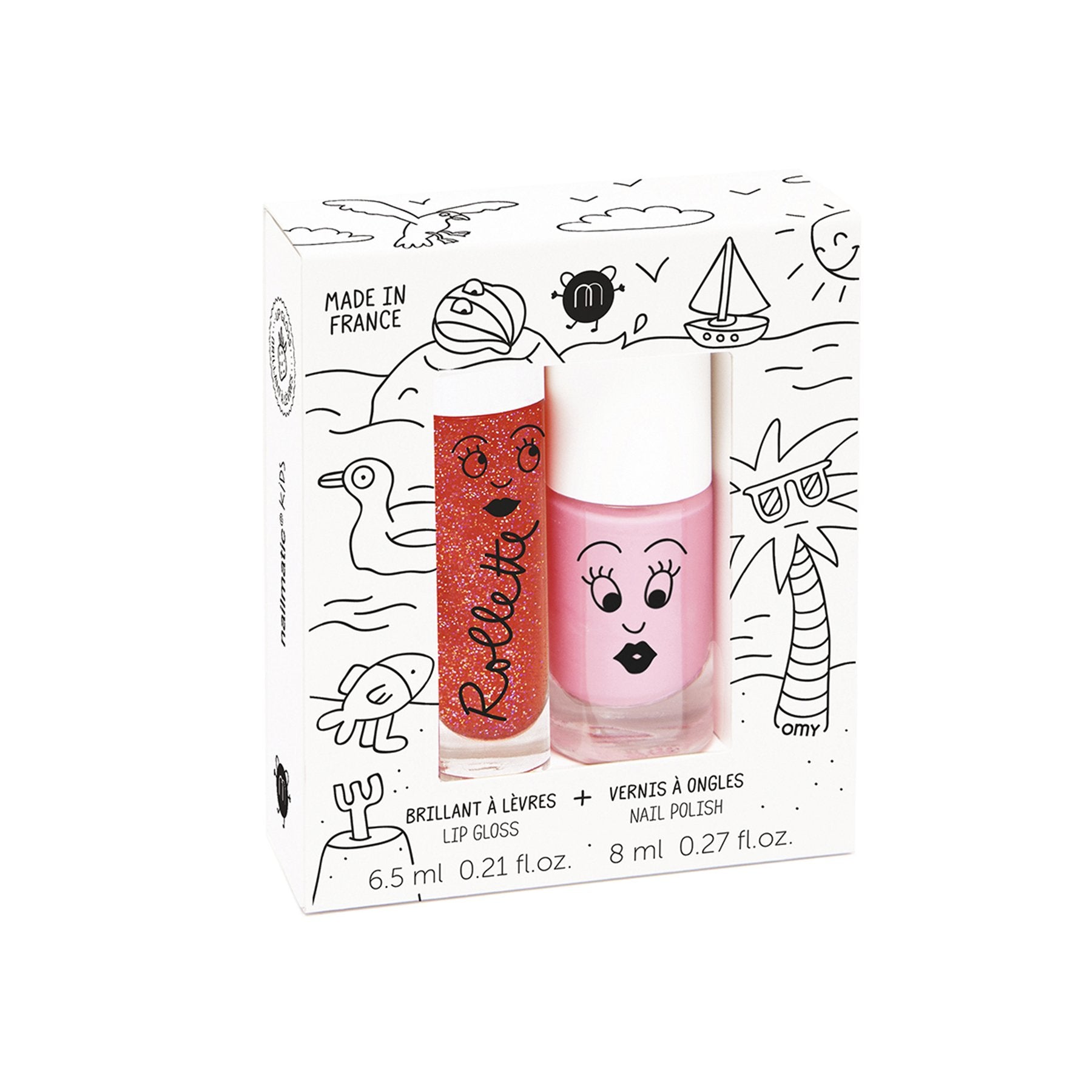 Kinder Nagellack und Lipgloss Set Holidays - little something