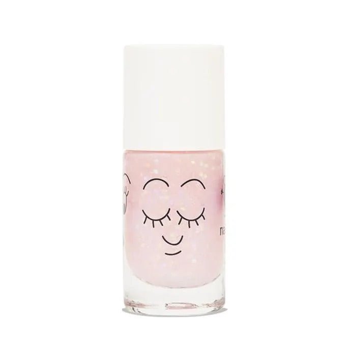 Kindernagellack Polly (clear pink glitter) - little something