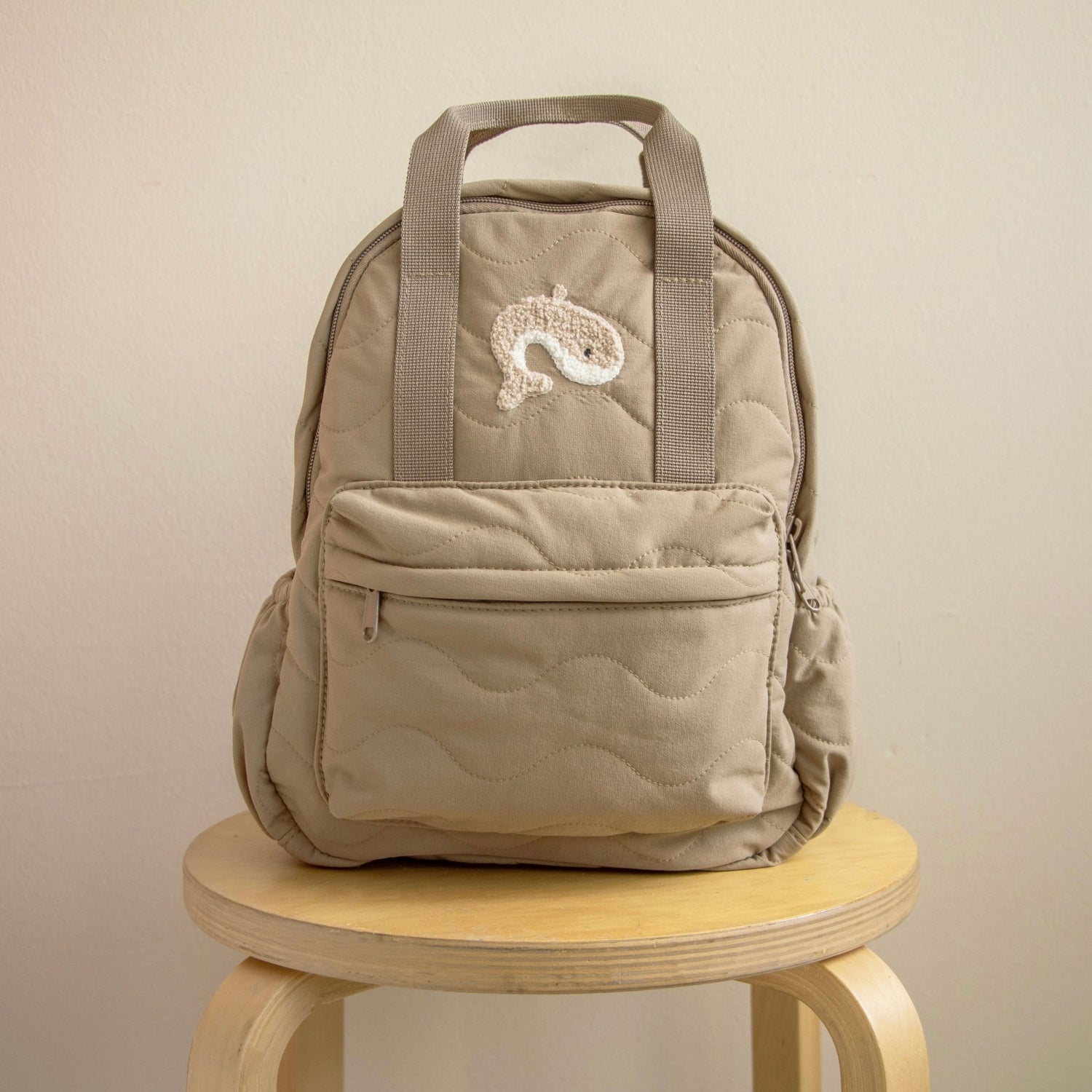 Kinderrucksack Wal &quot;Wave&quot; dark beige - little something