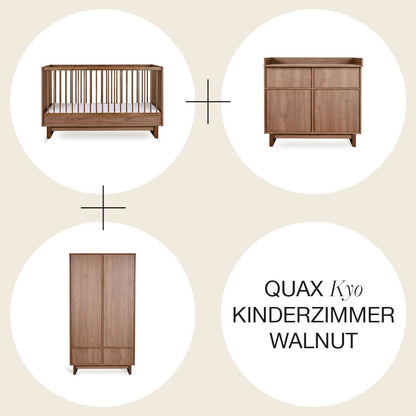 Kinderzimmer-Set Quax "Kyo" - Walnut 140x70cm