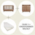 Kinderzimmer-Set Quax "Kyo" - Walnut Wickelkommode & Babybett 140x70cm - little something