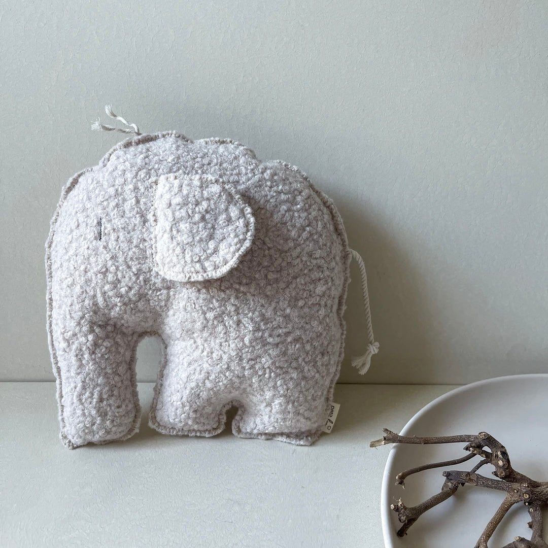 Kissen &amp; Kuscheltier Elefant &quot;Louis&quot; Wolle - little something