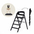 KLAPP Faltbarer Hochstuhl - Eiche schwarz - Baby Bundle II (Kissen & Gurte) - little something