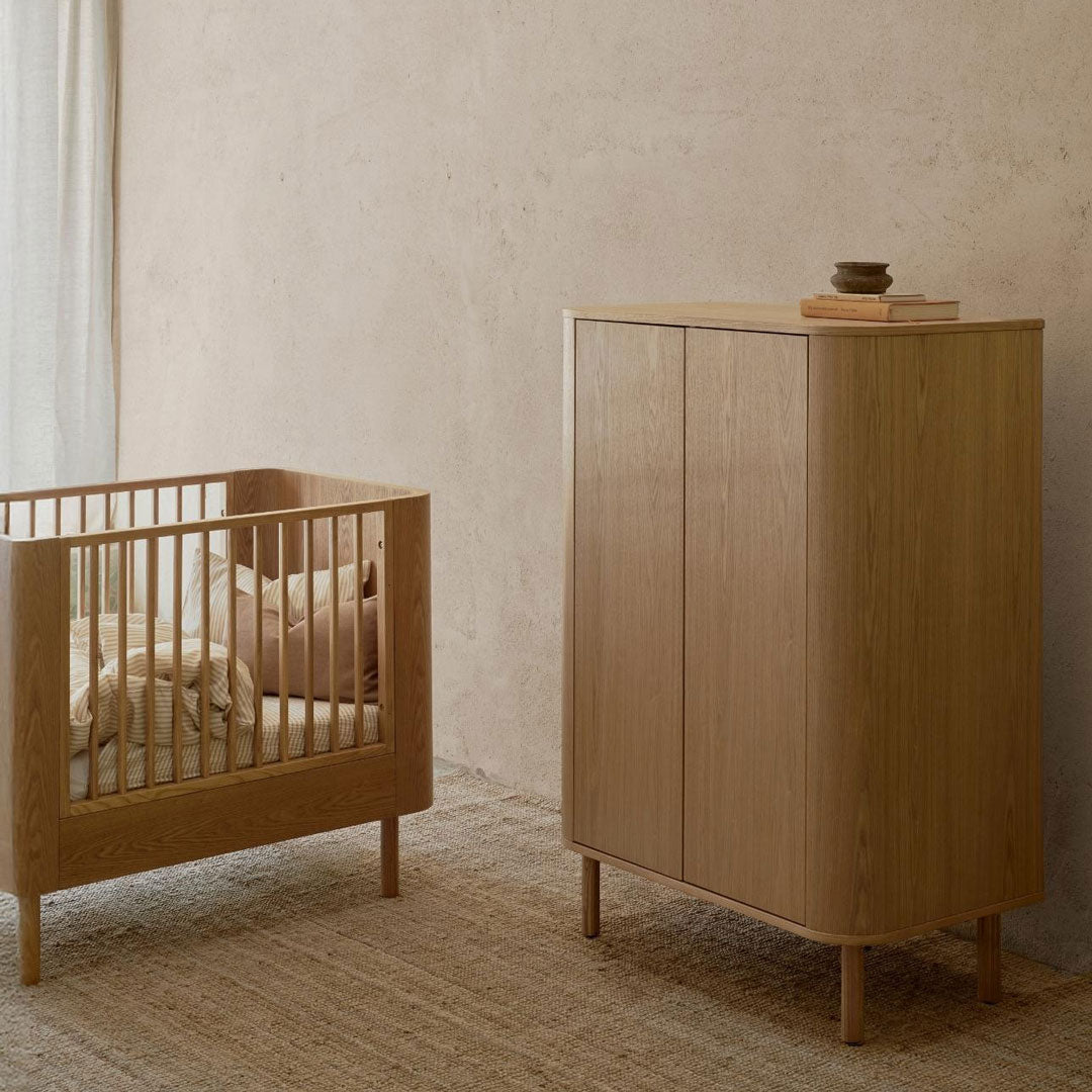 Kleiderschrank 2 - türig Yume "Flat Doors" - Natural Ash - little something