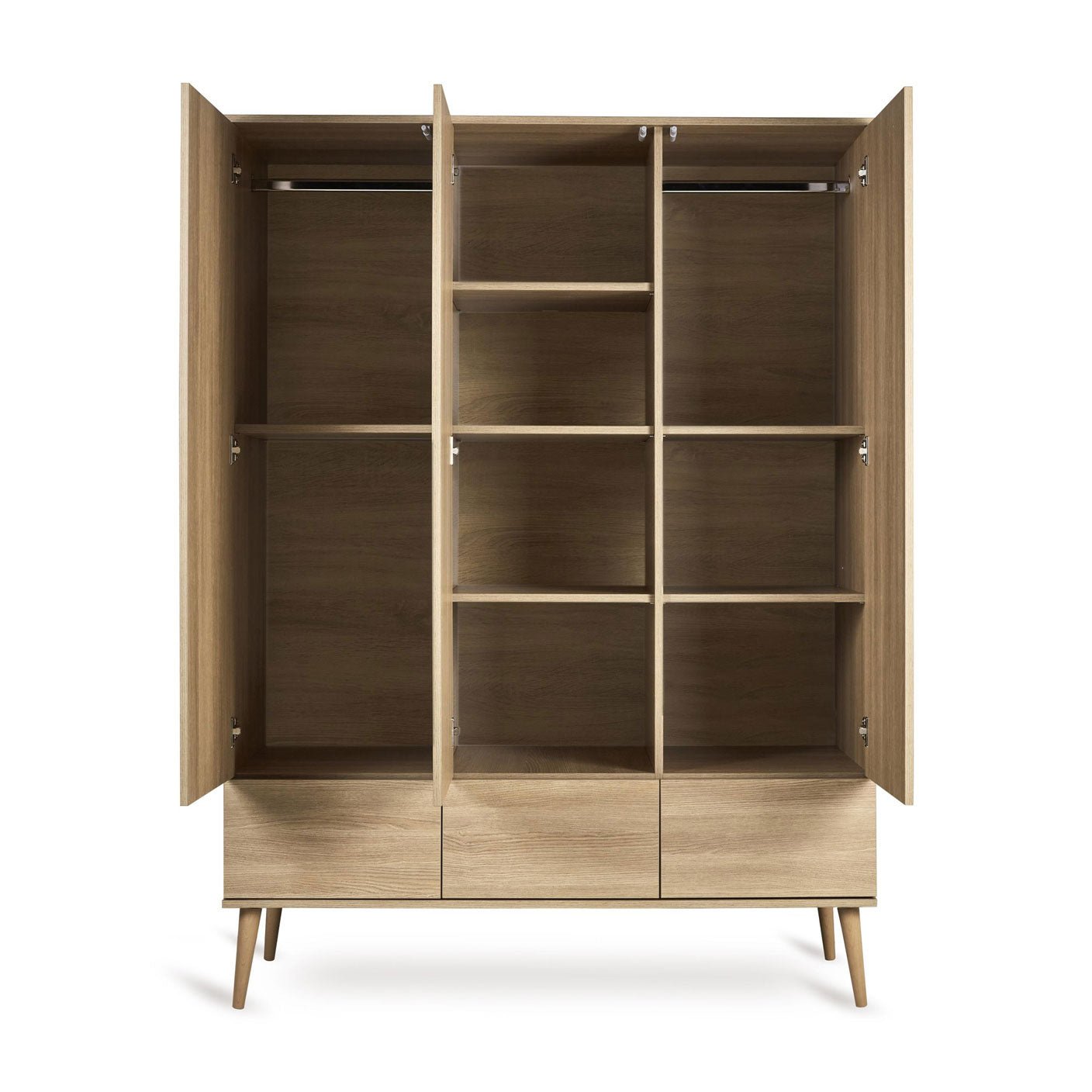 Kleiderschrank 3 - türig Flow - Honey Ash - little something