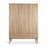 Kleiderschrank 3 - türig Flow - Honey Ash - little something