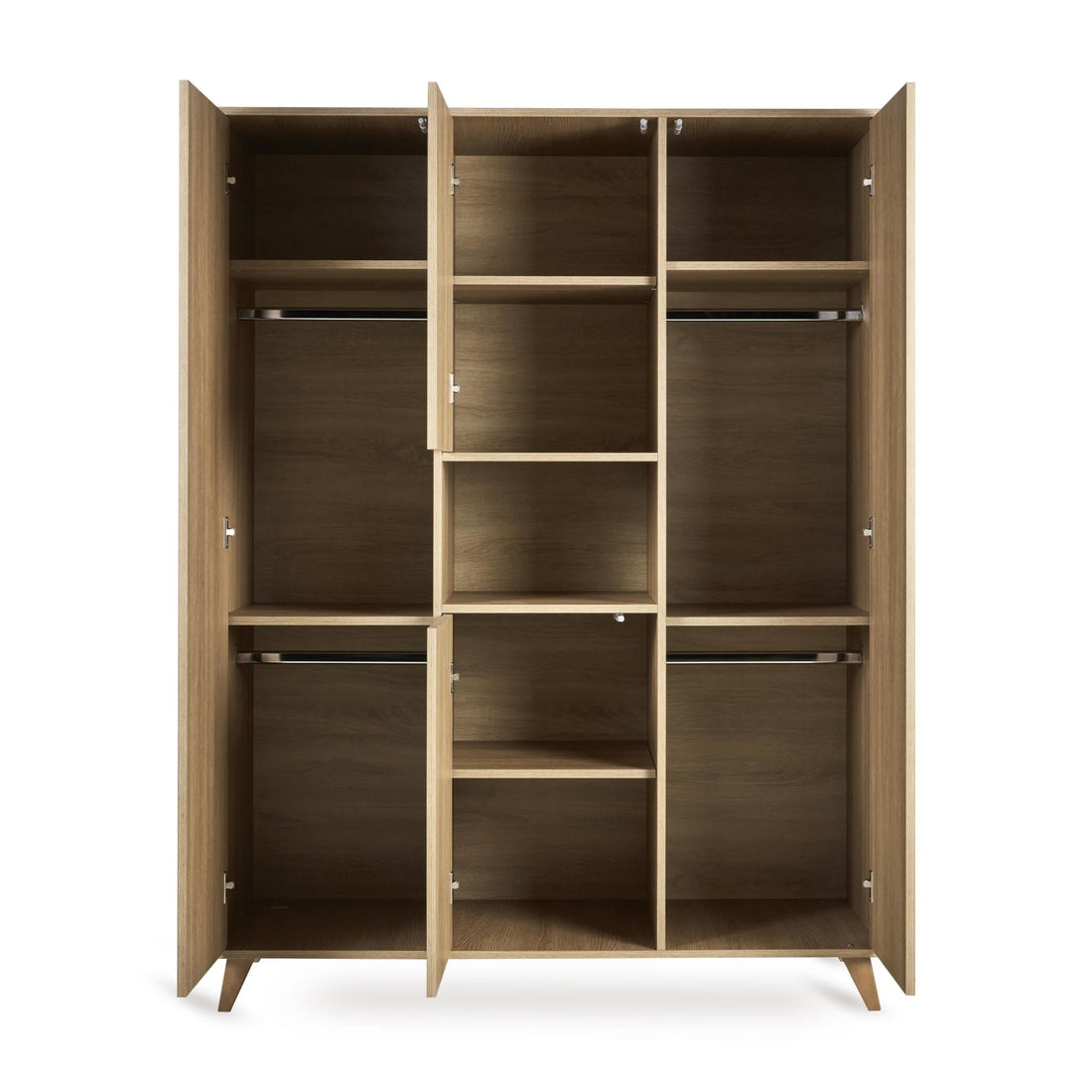 Kleiderschrank 4 - türig Loft - Honey Ash - little something