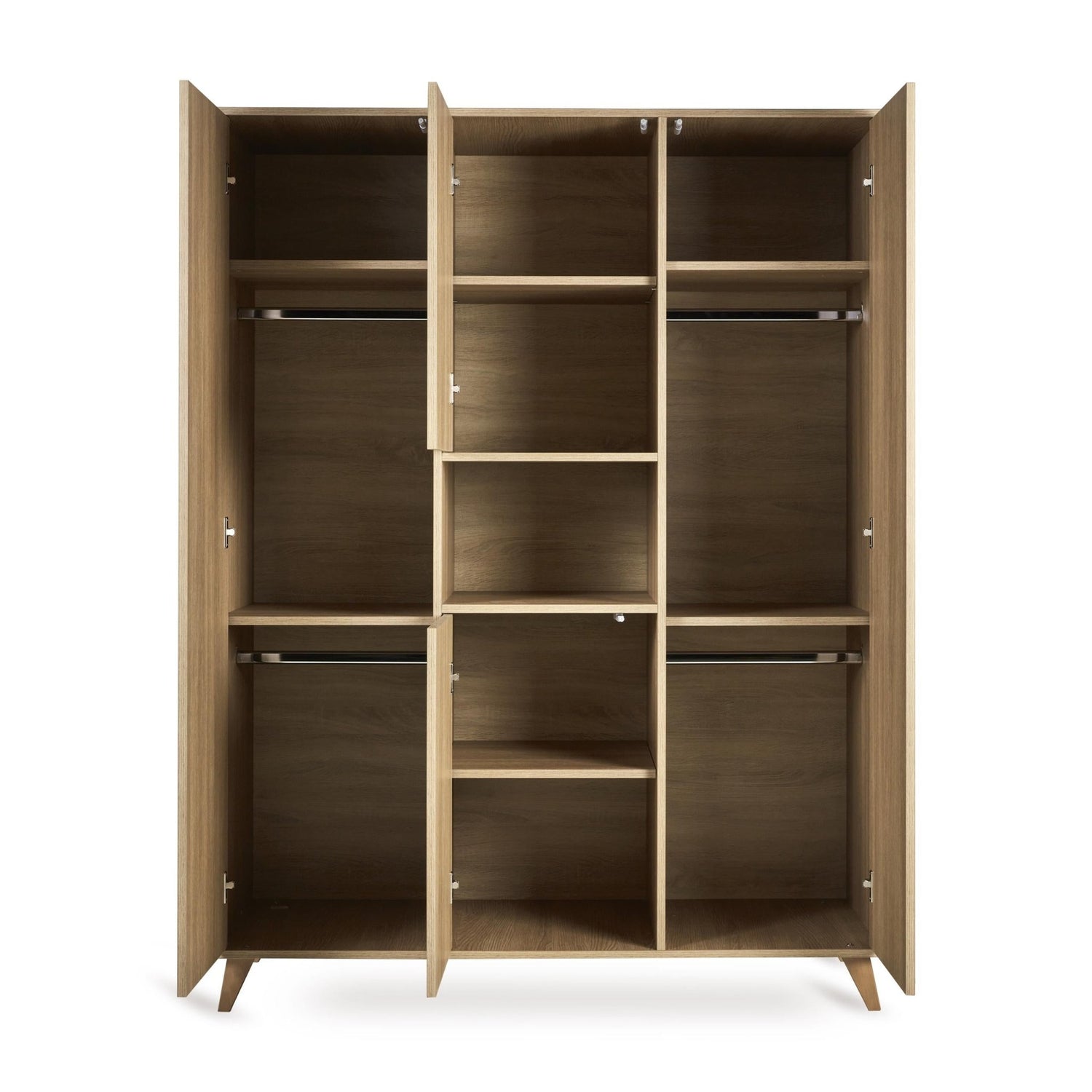 Kleiderschrank 4 - türig Loft - Honey Ash - little something