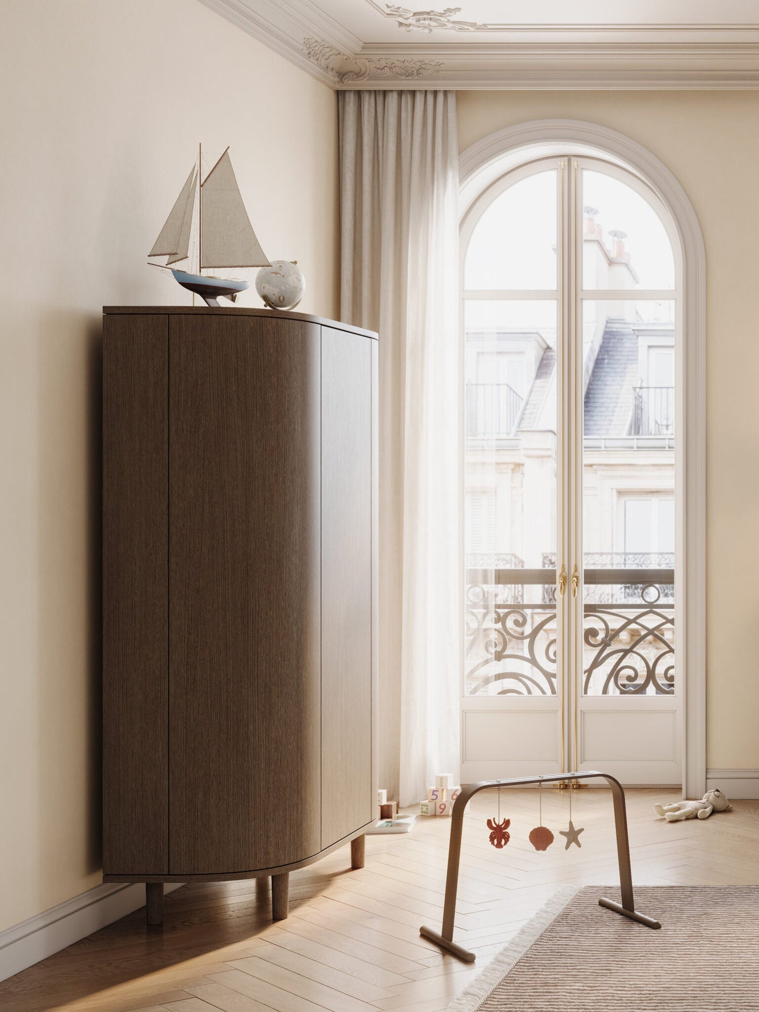 Kleiderschrank KAI - Smoked Oak - little something