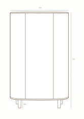 Kleiderschrank KAI - Smoked Oak - little something