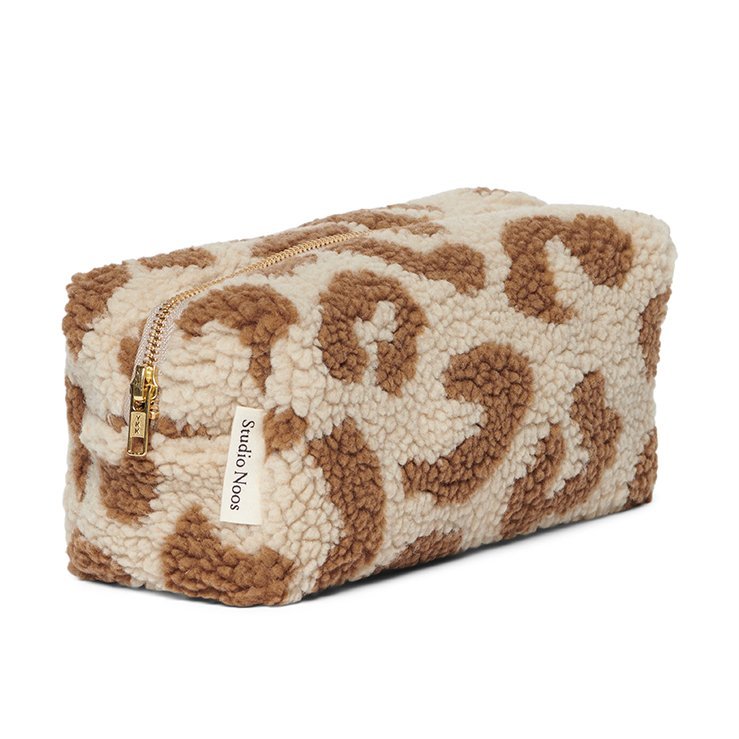 Kosmetiktasche Teddy Studio Noos Leopard ecru - little something