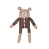 Kuscheltier Bär Strick "Teddy knit toy - mocha romper" - little something