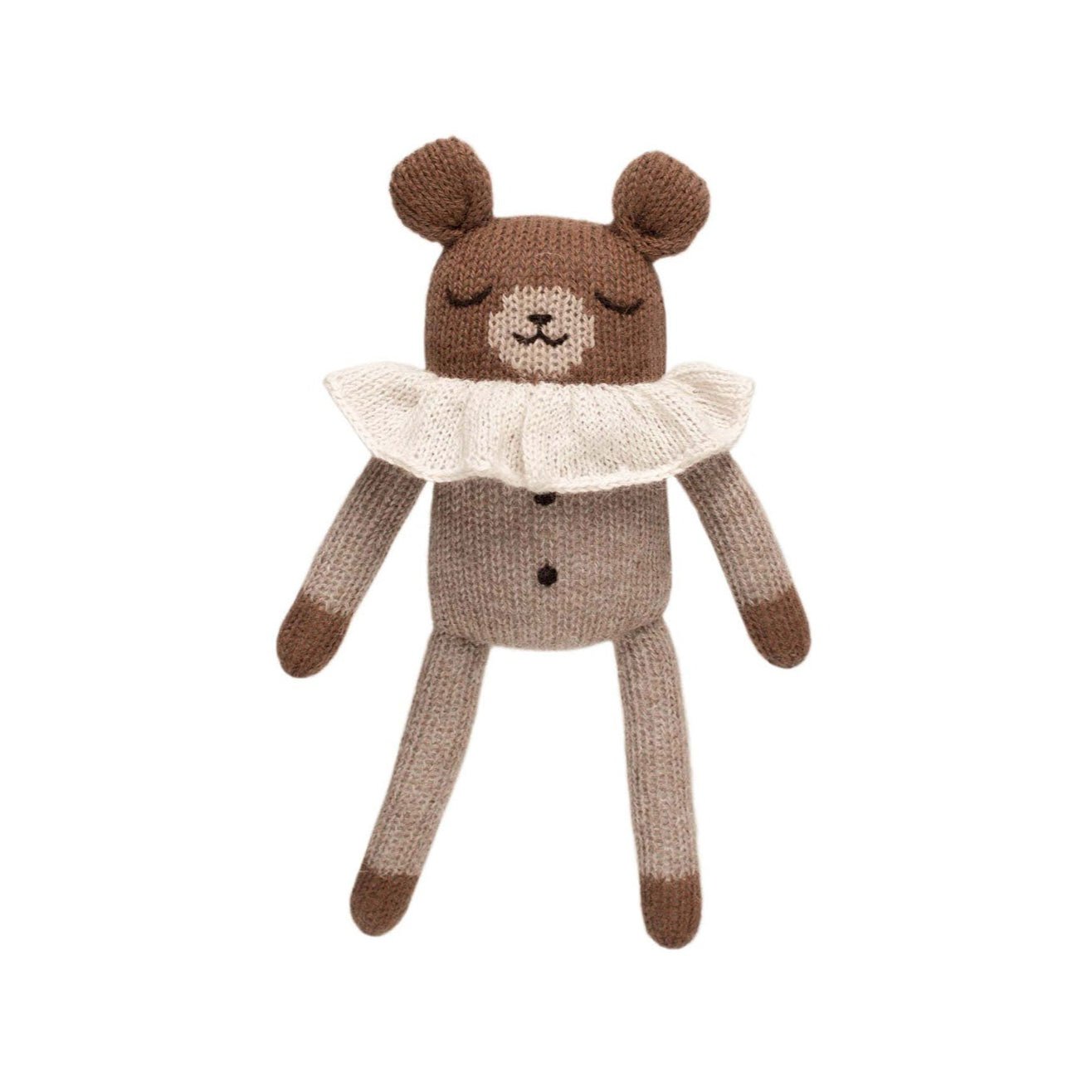 Kuscheltier Bär Strick &quot;Teddy knit toy - oat pyjamas&quot; - little something