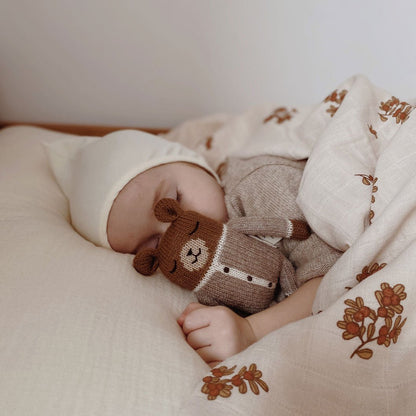 Kuscheltier Bär Strick &quot;Teddy knit toy - oat romper&quot; - little something