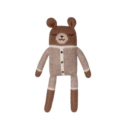 Kuscheltier Bär Strick &quot;Teddy knit toy - oat romper&quot; - little something