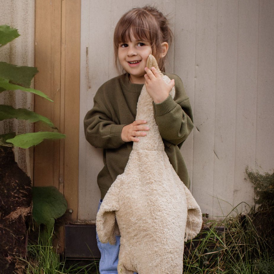 Kuscheltier Gans leinen mit Wärmekissen - groß - little something