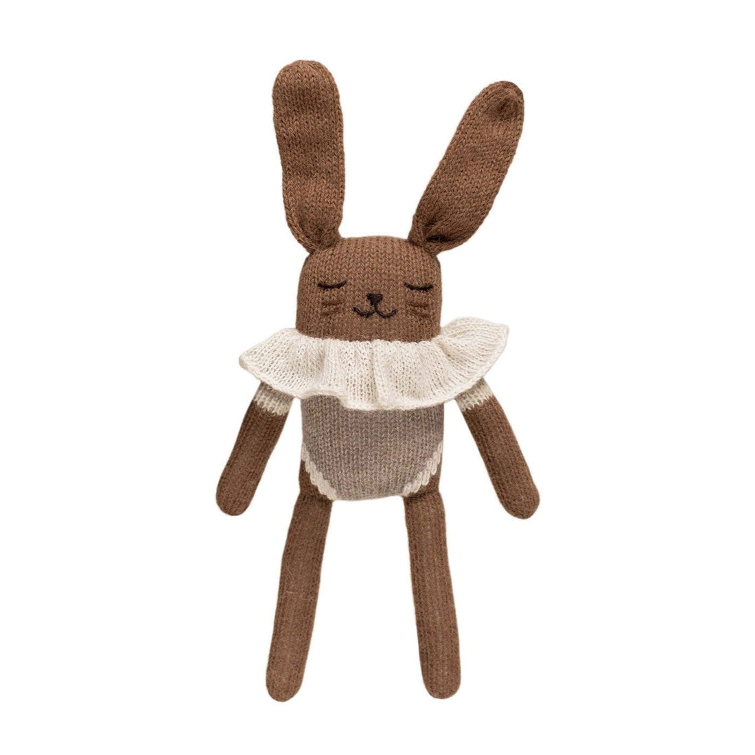 Kuscheltier Hase Strick &quot;Bunny knit toy - oat bodysuit&quot; - little something