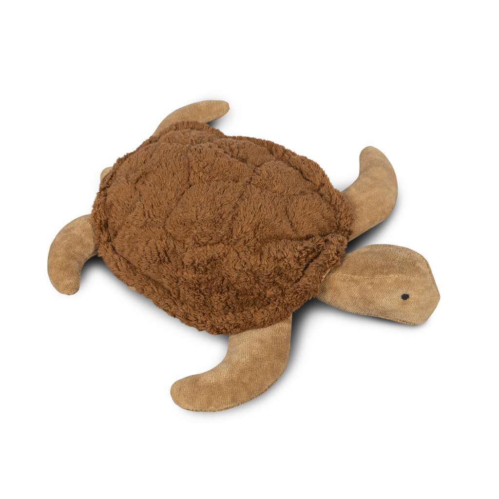 Kuscheltier kleine Schildkröte braun mit Wärmekissen - little something