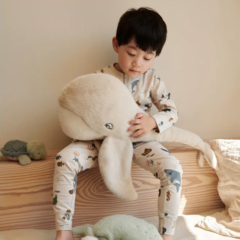 Kuscheltier Wal 60 cm &quot;Berman Whale Teddy&quot; - Mist - little something