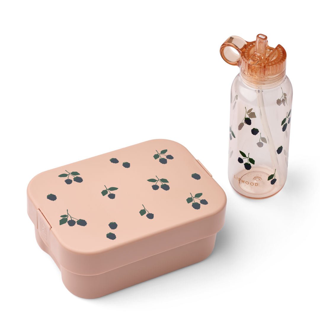Lunchbox Set inkl. Brotdose und Trinkflasche &quot;Chelsey Berry&quot; - Beere - little something