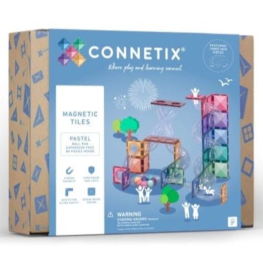 Magnetbausteine Kugelbahn Pastel Ball Run Expansion Pack - 80 Teile - little something