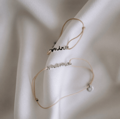 Mama und Mini Armband Set beige - little something