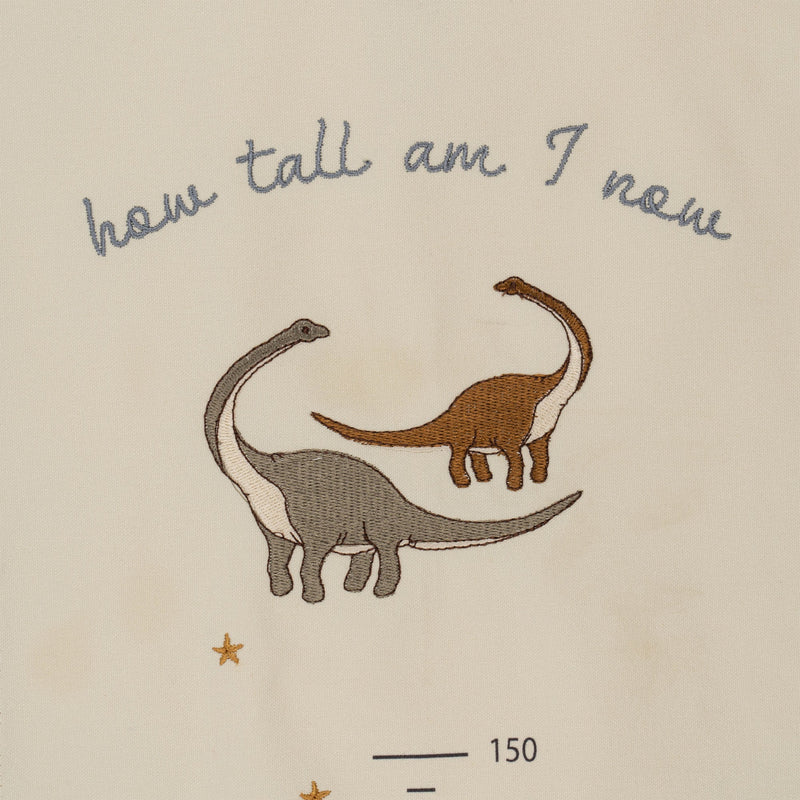 Messleiste aus Stoff "How tall am I now" - Dino - little something