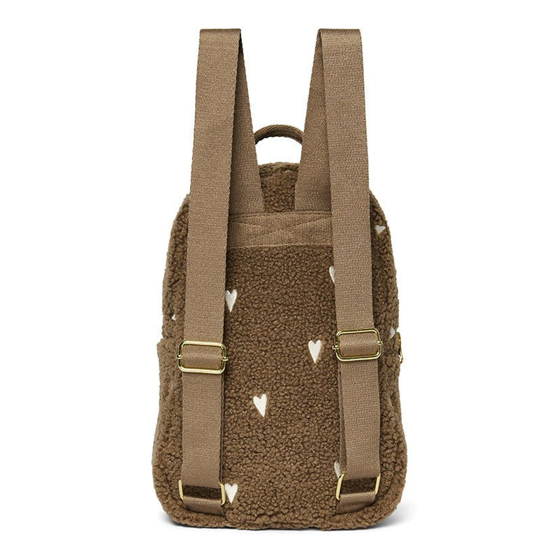 Mini Teddy Rucksack braun "Hearts" - little something