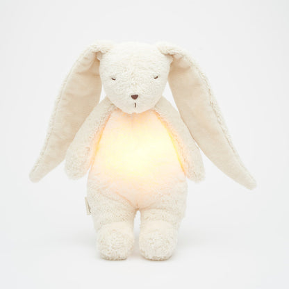 Moonie Hase 2.0 Organic Nachtlicht, Einschlafhilfe &amp; Kuscheltier - Polar white - little something