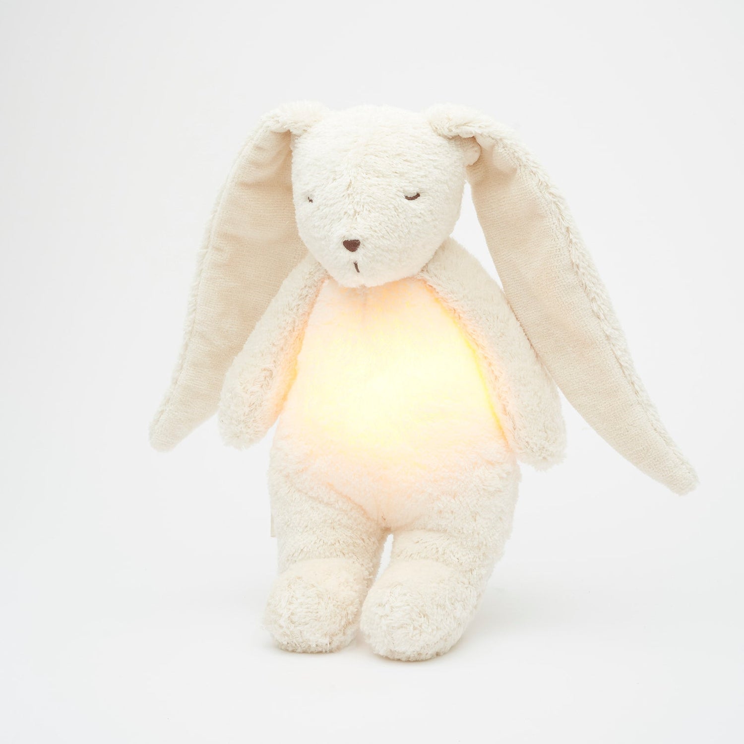 Moonie Hase 2.0 Organic Nachtlicht, Einschlafhilfe &amp; Kuscheltier - Polar white - little something