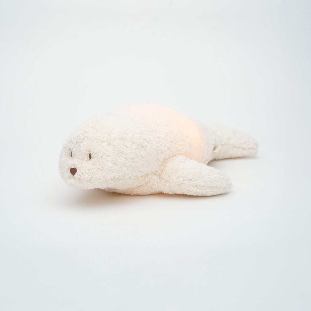 Moonie Robbe 2.0 Organic Nachtlicht, Einschlafhilfe &amp; Kuscheltier - Polar - little something
